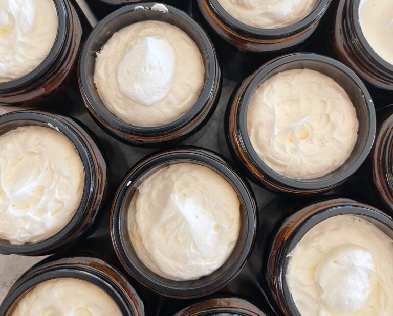 A variety of whipped tallow lotions are sold in small jars by 382 Farmhouse Co. Courtesy photo.
