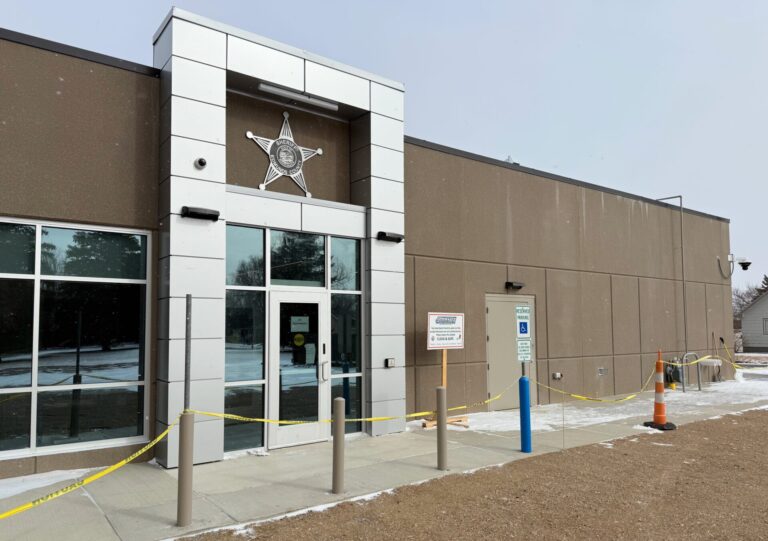The new law enforcement center and jail in Edmunds County is expected to be in use by the middle of March. It was built in Ipswich near the county courthouse. Aberdeen Insider photo by Elisa Sand.