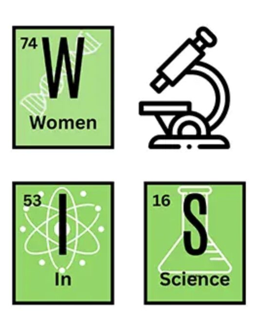 The logo for this year's Women in Science conference was designed by a Warner student. Courtesy image.
