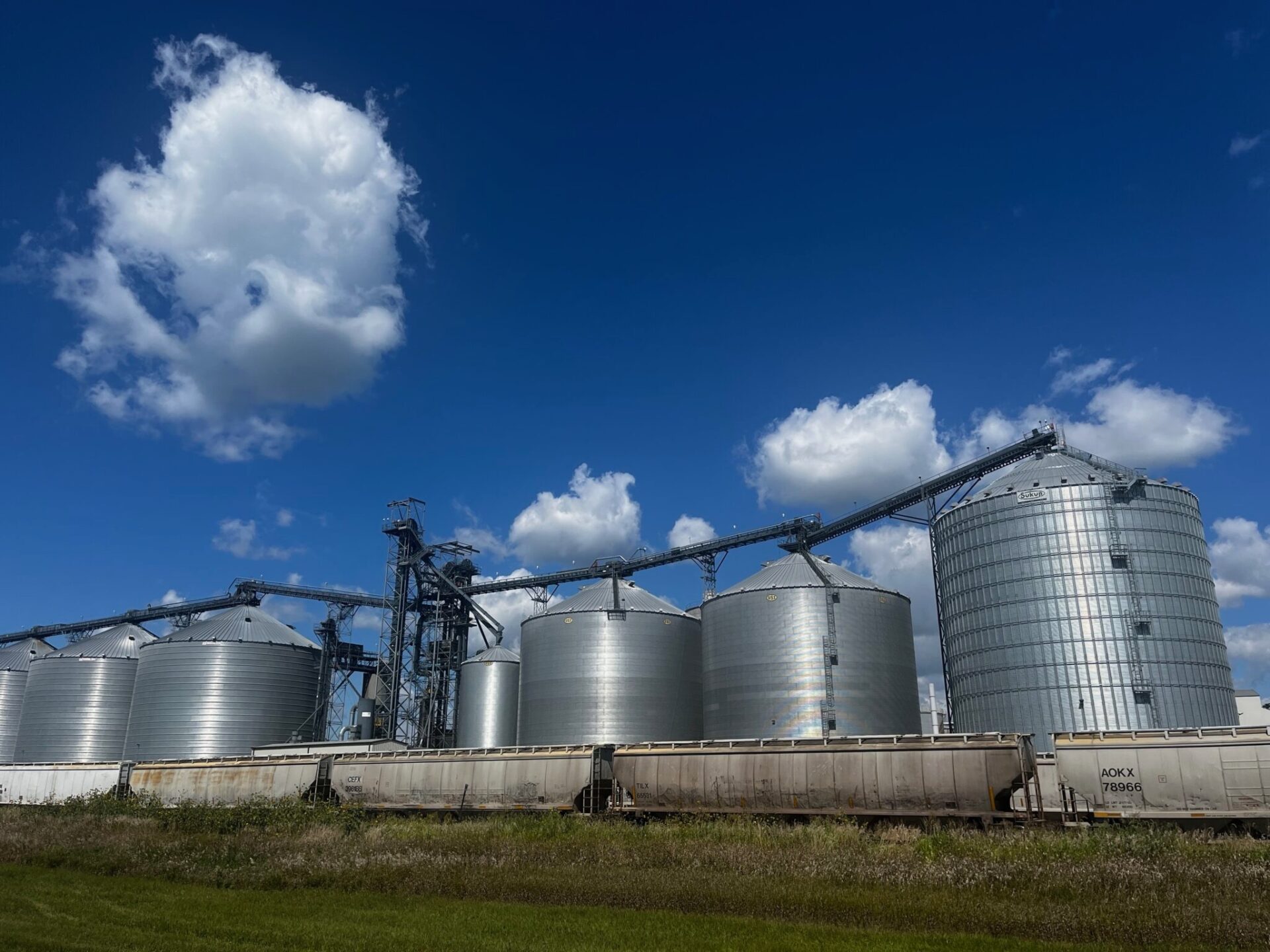  An ethanol plant at Chancellor, South Dakota, pictured on Sept. 6, 2024. South Dakota Searchlight photo by Joshua Haiar.