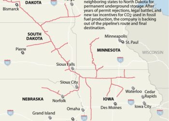 Summit Carbon Solutions moving from carbon sequestration to fossil fuel extraction 4 Summit Carbon Solutions map