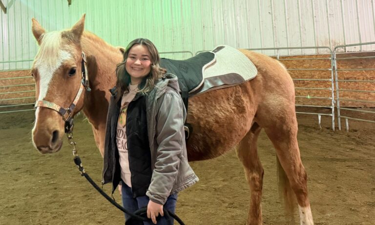 Elsa Dennert operates Riding Peace Sensory Horseback Therapy on the north edge of Aberdeen. Aberdeen Insider photo by Elisa Sand.