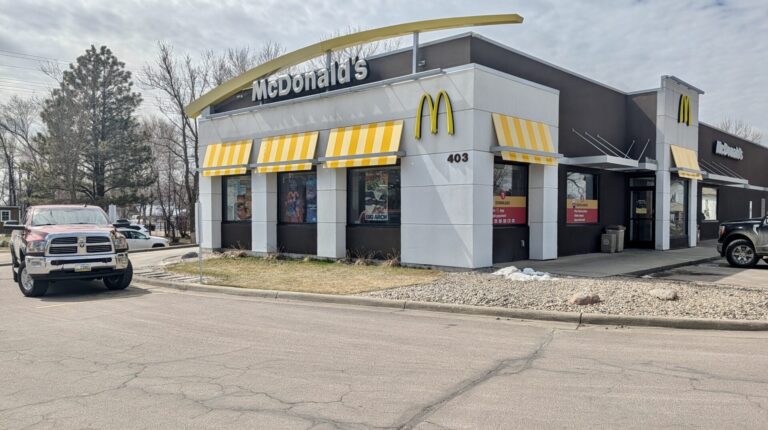A pickup waits for an order in front of the McDonald's on North Second Street. The restaurant will be demolished later this month before being rebuilt. Aberdeen Insider photo by Scott Waltman.