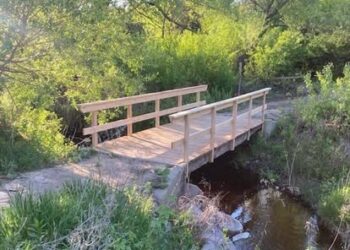 One of three bridges that have been replaced in Lake Hiddenwood Recreation Area since a 2018 flood. Aberdeen Insider photo by Shannon Marvel.
