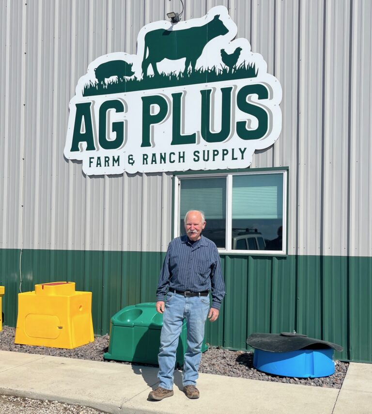 Ed Mensinger, owner of Ag Plus Farm & Ranch Supply in Aberdeen, will retire this year. Founded 50 years ago, the company has dedicated the last four years to designing and providing equipment for complete swine and poultry facilities as the industry evolved. Courtesy photo.