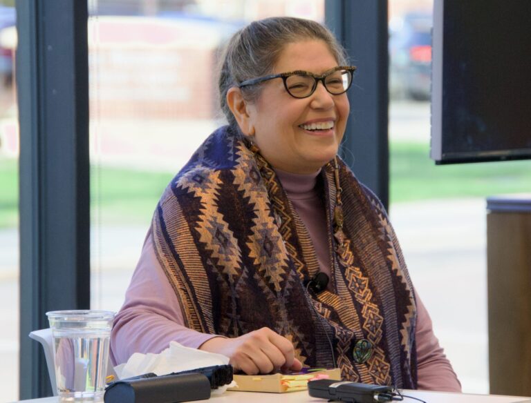 Mona Susan Power was this year's guest author for All Aberdeen Reads, an annual event that allows all to gather and discuss a particular book. Power spoke about her 2021 publication "A Council of Dolls." Aberdeen Insider photo by Elisa Sand.