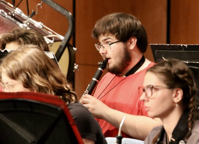 Northern State University senior Connor Knigge will have his third composition performed this weekend. "Focosa Fantasia"will be featured by the Aberdeen/University Civic Symphony during its concert on Saturday, April 25 at Bethlehem Lutheran Church. Aberdeen Insider photo by Scott Waltman.