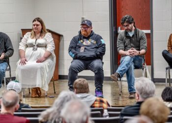 Kightlinger, other filmmakers discuss challenges, perspectives at Aberdeen Film Showcase 3 Dominic Wieneke, left, Ari Show, Zeke Richter, Zeke Hanson and Andrew Kightlinger discussed their works and answered questions during a filmmakers panel discussion during the Aberdeen Film Showcase on Saturday, March 28 at the Johnson Fine Arts Center. Photo courtesy of Greg Gilbertson.