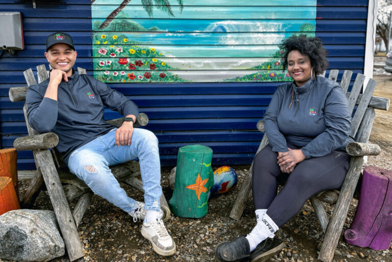 Ori Zorrilla Castro and Andrea Sanchez Amparo operate Isla Restaurante, a drive-thru hut at 15 Sixth Ave. S.W., which they opened in August 2025. Isla Restaurante serves Caribbean food. Aberdeen Magazine photo by Angie Cleberg.