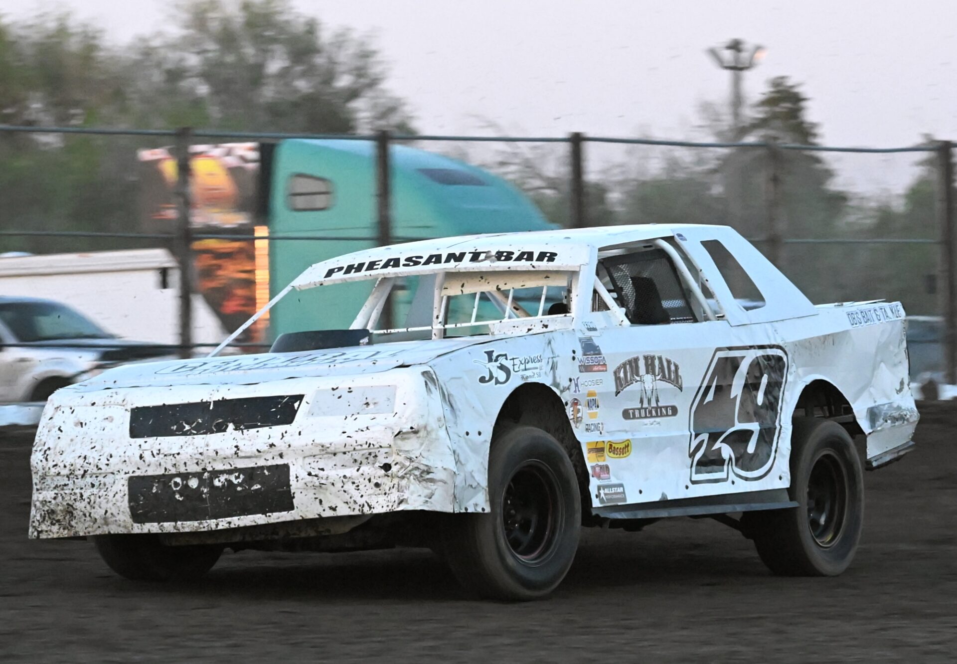 Winner's Broc Stout won his first feature in the Street Stock class at Brown County Speedway on Friday, May 15. Aberdeen Insider photo by Robb Garofalo.