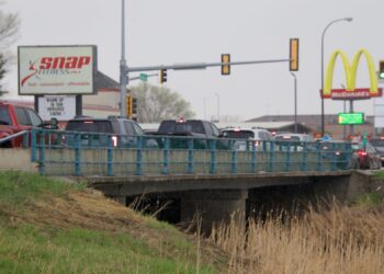 The Sixth Avenue bridge that crosses Moccasin Creek is set to be replaced in 2027. It's expected to cost about $7 million. Aberdeen Insider photo by Elisa Sand.