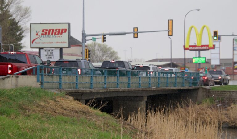 The Sixth Avenue bridge that crosses Moccasin Creek is set to be replaced in 2027. It's expected to cost about $7 million. Aberdeen Insider photo by Elisa Sand.