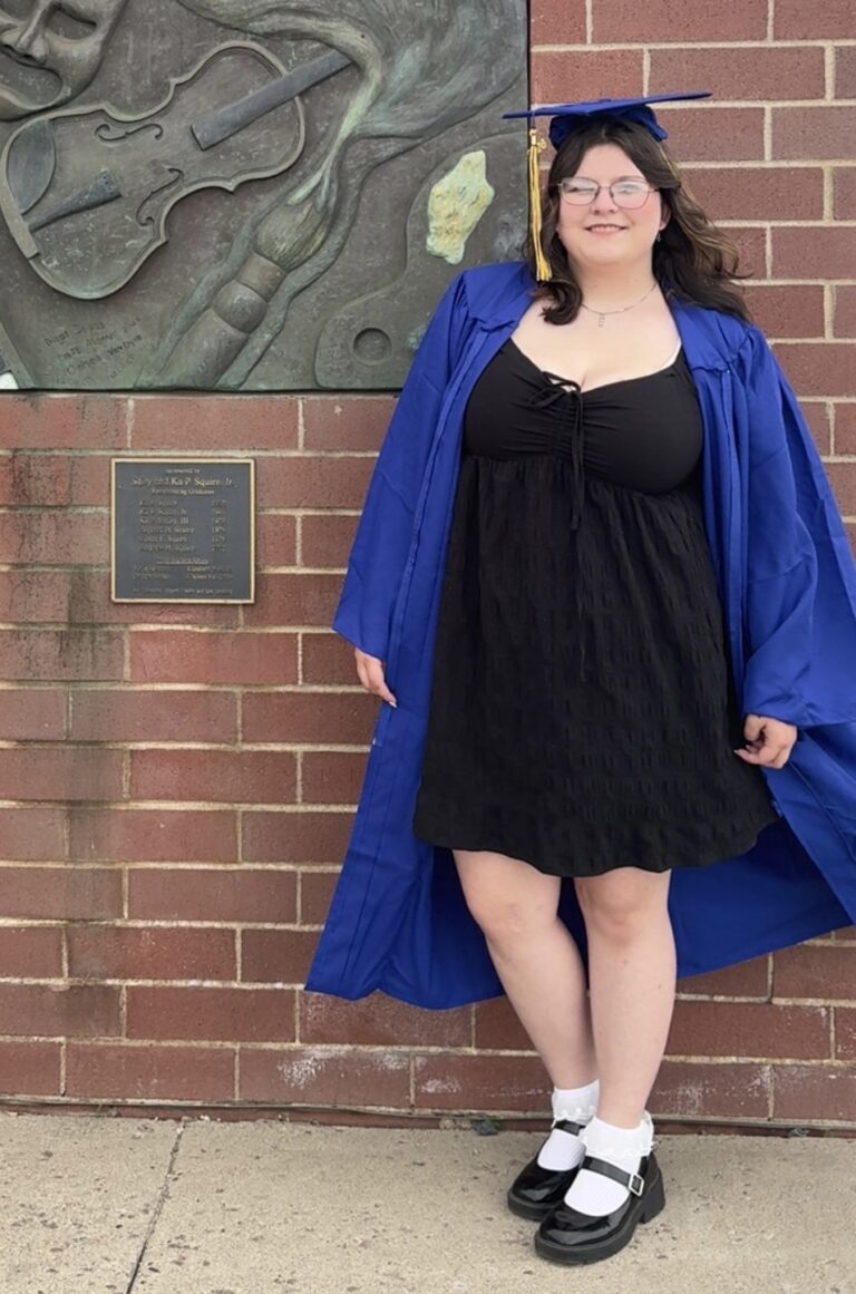 Kamryn "Gabby" Warrey on Sunday, May 17, the day she graduated from Central High School. She plans to major in special education and elementary education at Northern State University. Courtesy photo.