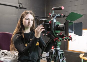 Maggie Kruger is the first student in Northern State University's filmmaking, broadcasting and interactive media production program to have a film selected for an international film festival. Photo courtesy of Northern State University.