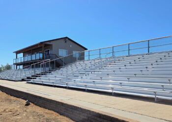 The Aberdeen Aqua Addicts have completed installation of a new set of bleachers at Dahme Lake and will host a free show on Thursday, June 18. Courtesy photo.