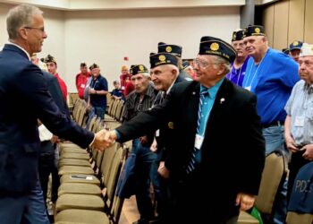 U.S. Sen. John Thune was a guest speaker Friday, June 19 at the Best Western Ramkota for the South Dakota American Legion convention. Courrtesy photo from Sen. Thune's office.