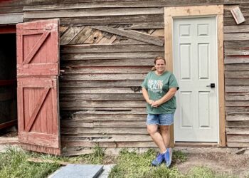 Colleen Stegenga, a licensed clinical social worker and therapist who grew up on a farm in Mount Vernon, is a strong advocate for farmer and rancher mental health. She's in the process of turning a 100-year-old barn into a mental health clinic. South Dakota News Watch photo by Elena Titte.