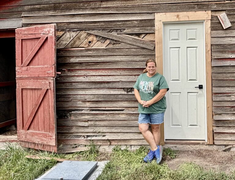 Colleen Stegenga, a licensed clinical social worker and therapist who grew up on a farm in Mount Vernon, is a strong advocate for farmer and rancher mental health. She's in the process of turning a 100-year-old barn into a mental health clinic. South Dakota News Watch photo by Elena Titte.
