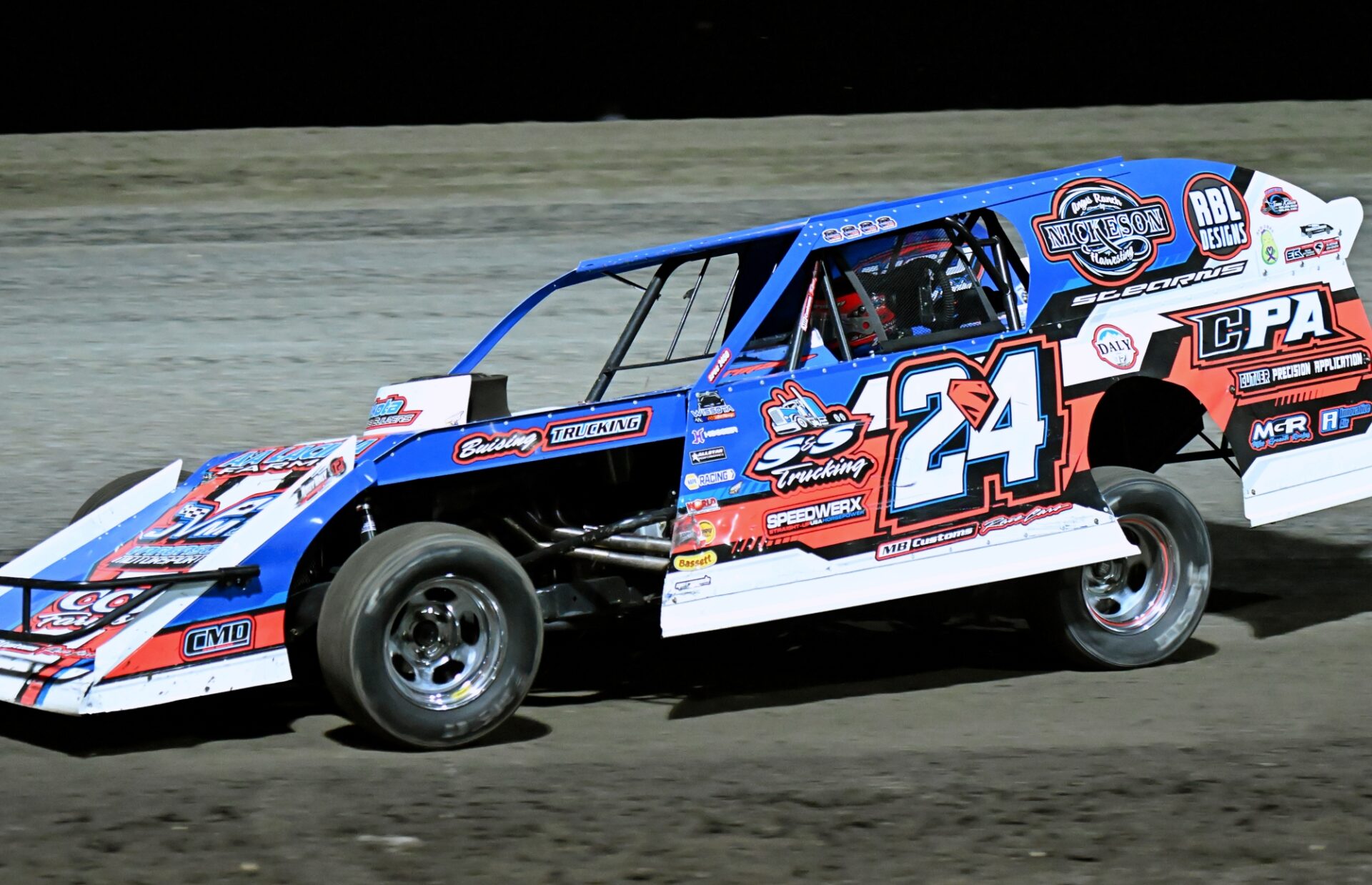 Warner's Nelson takes top purse during Andy Daly Memorial at Brown County Speedway 2 Mike Stearns of Aberdeen runs the low line in the Modified feature Saturday, July 11 during the Andy Daly Memorial at Brown County Speedway. Stearns took the checkered flag Friday and Saturday night in the Modified division. Aberdeen Insider photo by Robb Garofalo.
