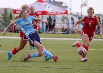 Goal for Aberdeen soccer players is national titles at summer tournaments 4 Aberdeen's Chloecherie "Cheech" Heagley takes a shot on goal for the Tempo Surge Soccer Club against Paragould Predators of Arkansas during the US Youth Soccer national tournament in Wichita, Kan., July Tuesday, 7 through Saturday, July 11. Heagley scored the game-winning goal in a 1-0 victory in the championship match on Saturday. Courtesy photo.