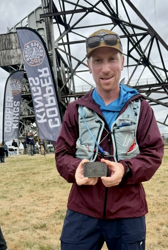 Reid Albrecht of Aberdeen completed his first 100-mile run earlier this summer in Butte, Mont. Courtesy photo.