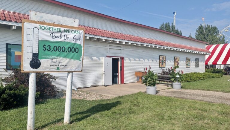 Fundraising continues to replace the Competitive Exhibits Building at the Brown County Fairgrounds with a new 4-H building with modern amenities. However, some folks have voiced opposition to that plan and want to preserve the existing building. Aberdeen Insider photo by Scott Waltman.