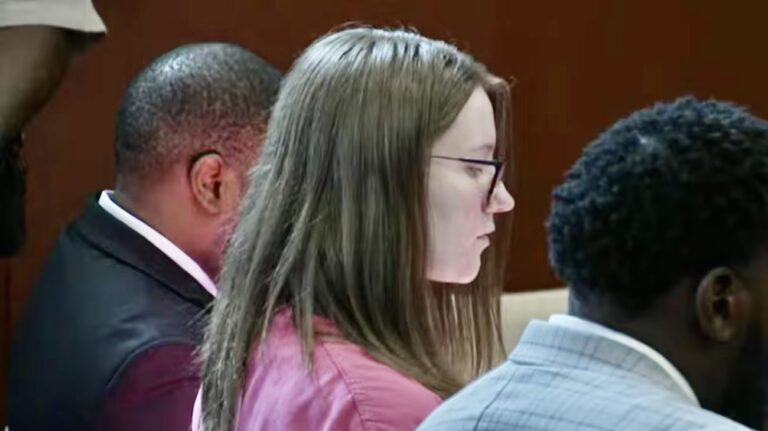 Katelyn Grace Goble was sentenced to life in prison on Tuesday, Sept. 1 after being convicted of murdering Megan Bauer. WANF pool photo.