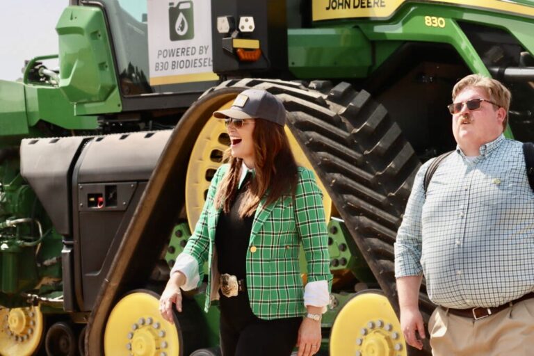 U.S. Secretary of Agriculture Brooke Rollins spoke Monday, Sept. 1 at the Farm Progress Show in Iowa. Cami Koons photo courtesy of Iowa Capital Dispatch.