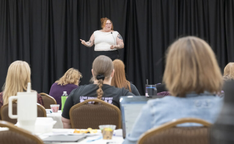 Woman charged after reporting being raped shares story with Aberdeen audience 5 Emma Mannion spoke at the Northeast South Dakota Family Violence Prevention Conference on Thursday, Sept. 17 at the Dakota Event Center. In 2016, she was charged with false reporting after telling police she had been raped. Aberdeen Insider photo by Troy McQuillen.
