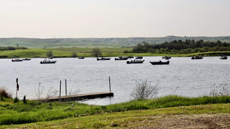The Royal Order of the Gyps, a booster club for Northern State athletics, is heavily involved with the annual Wolves on the Water Walleye Tournament on the Missouri River. Courtesy photo.